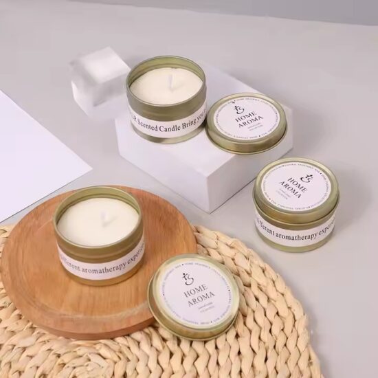 Best-Selling Soy Wax Tin Candles - Wholesale & Customizable for Home Decor