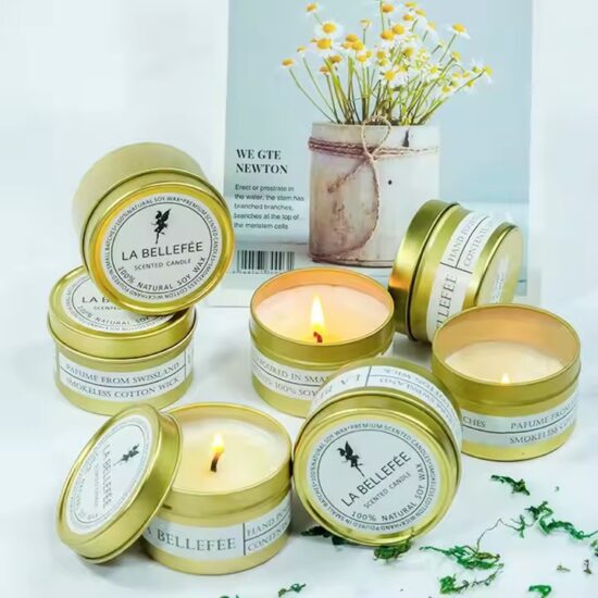 Best-Selling Soy Wax Tin Candles - Wholesale & Customizable for Home Decor