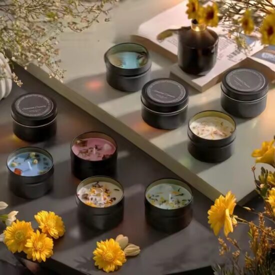Creative Natural Soy Wax Tin Can Candles – Eco-friendly, Customizable Designs