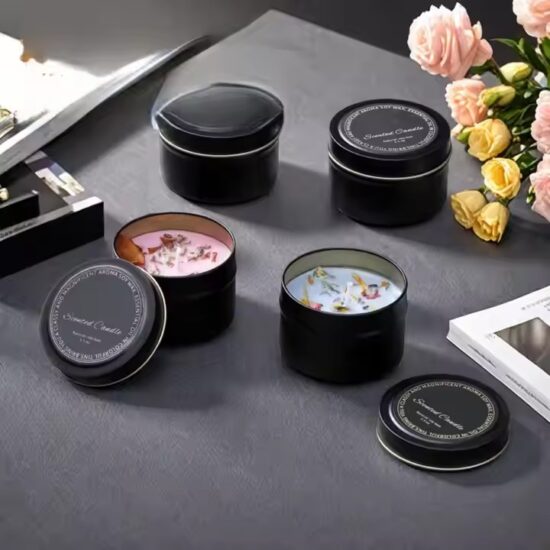 Creative Natural Soy Wax Tin Can Candles – Eco-friendly, Customizable Designs
