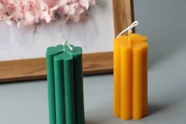 Custom Clover-Shaped Pillar Scented Candles for Private Label & Wholesale