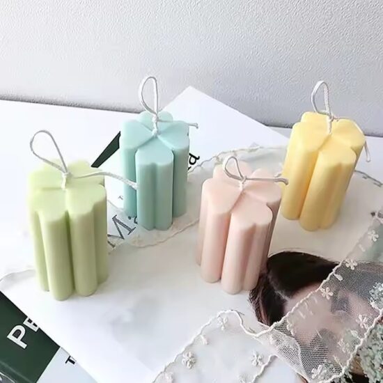 Custom Clover-Shaped Pillar Scented Candles for Private Label & Wholesale