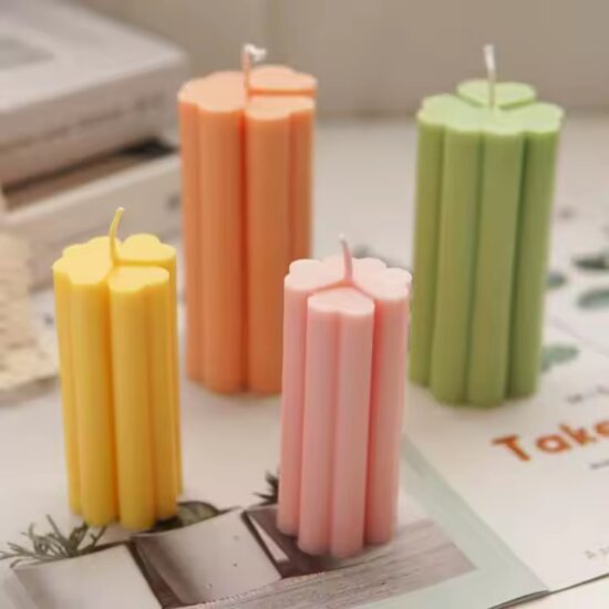 Custom Clover-Shaped Pillar Scented Candles for Private Label & Wholesale