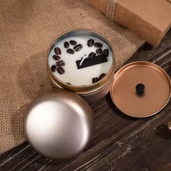 Custom Coffee Bean Decorative Scented Tin Candles - Premium & Customizable Wholesale