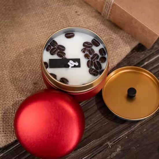 Custom Coffee Bean Decorative Scented Tin Candles - Premium & Customizable Wholesale