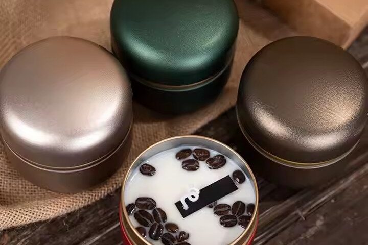 Custom Coffee Bean Decorative Scented Tin Candles - Premium & Customizable Wholesale