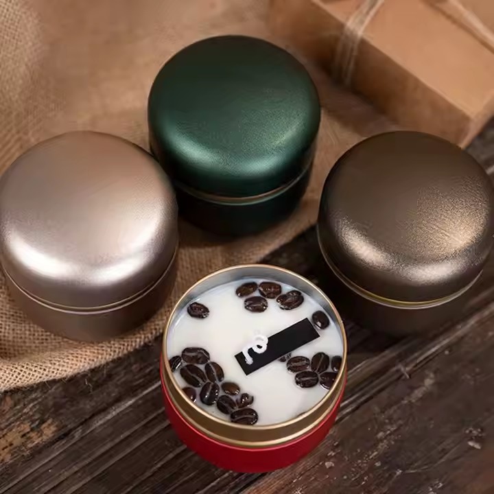 Custom Coffee Bean Decorative Scented Tin Candles - Premium & Customizable Wholesale