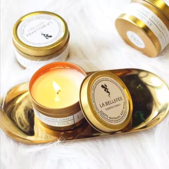 Custom Design Luxury Scented Tin Candles – Premium Quality for Elegant Home Decor