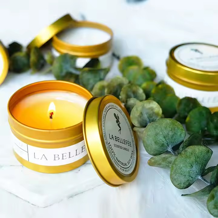 Custom Design Luxury Scented Tin Candles – Premium Quality for Elegant Home Decor