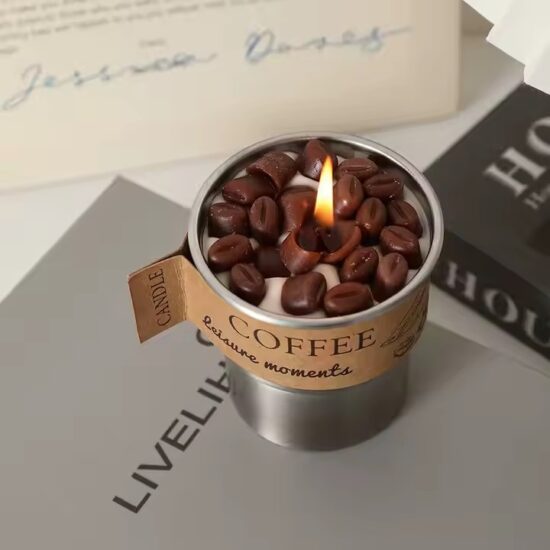 Custom Office Décor Coffee Cup Scented Candles – Wholesale & Gifts