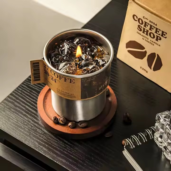 Custom Office Décor Coffee Cup Scented Candles – Wholesale & Gifts