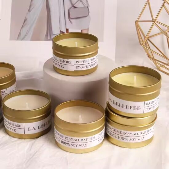 Custom Private Label Tin Candle with Premium Fragrance and Branding