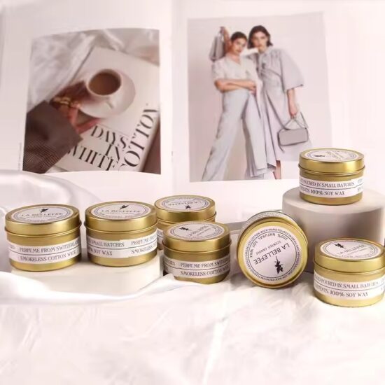 Custom Private Label Tin Candle with Premium Fragrance and Branding