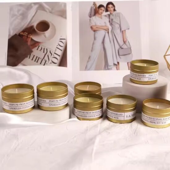 Custom Private Label Tin Candle with Premium Fragrance and Branding