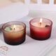 Home décor glass jar candle with elegant design