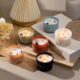 Custom soy wax scented candle in glass jar for wholesale
