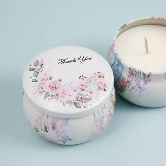 Luxury Tin Scented Candle for Wedding Gift and Event Decoration