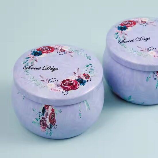 Luxury Tin Scented Candle for Wedding Gift and Event Decoration