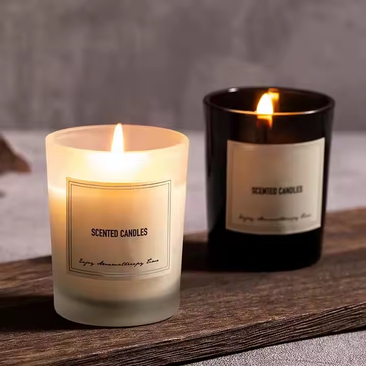 High-quality decorative glass jar candle for home décor and gifting