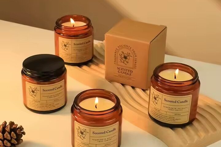 Factory Direct Luxury Brown Modern Scented Candles for Home Décor & Gifts