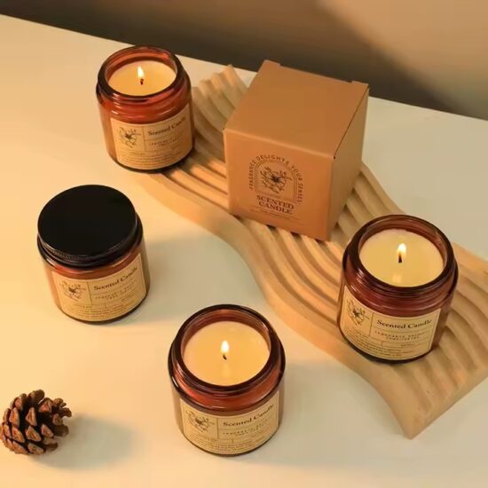 Factory Direct Luxury Brown Modern Scented Candles for Home Décor & Gifts