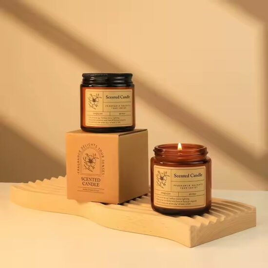 Factory Direct Luxury Brown Modern Scented Candles for Home Décor & Gifts