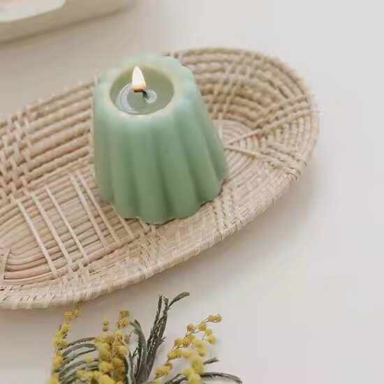 Custom Lavender Scented Molded Candle for Home and Gift Use