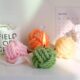 Colorful Wool Ball Shaped Molded Handmade Candle for Home Decoration