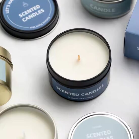 High-Quality Home Decor Tin Candles - Premium Scented Wax for Long-lasting Fragrance