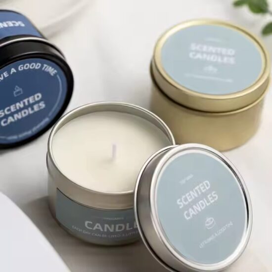 High-Quality Home Decor Tin Candles - Premium Scented Wax for Long-lasting Fragrance