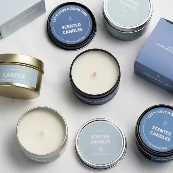 High-Quality Home Decor Tin Candles - Premium Scented Wax for Long-lasting Fragrance