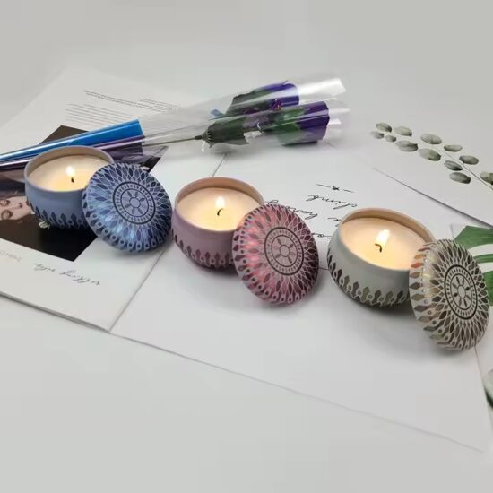 Hot-Selling Round Tin Soy Wax Candles – Eco-Friendly & Premium Quality