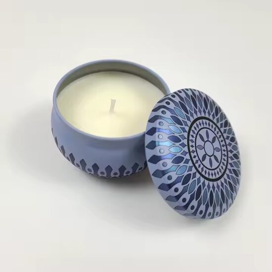 Hot-Selling Round Tin Soy Wax Candles – Eco-Friendly & Premium Quality