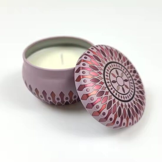 Hot-Selling Round Tin Soy Wax Candles – Eco-Friendly & Premium Quality