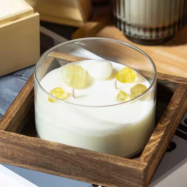 Luxury bar decoration scented candle in glass jar