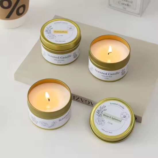 Luxury Wedding Gift Travel Tin Can Candles – Eco-Friendly, Customizable, Wholesale