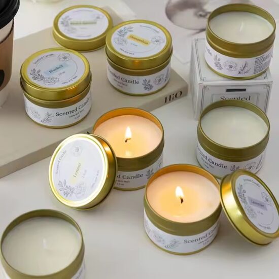 Luxury Wedding Gift Travel Tin Can Candles – Eco-Friendly, Customizable, Wholesale