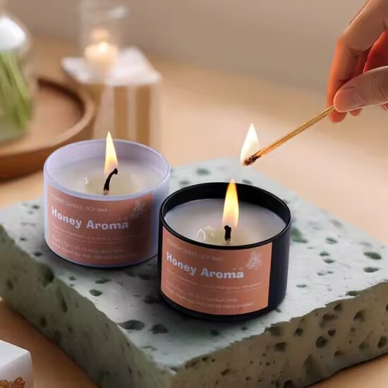Natural Soy Wax Indoor Tin Candles – Custom & Wholesale Options