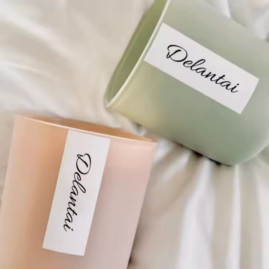 Luxury eco-friendly glass jar candle with custom scent