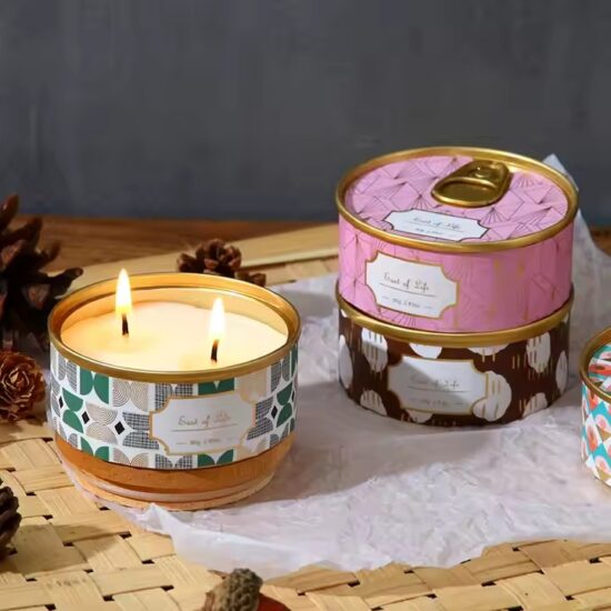 Vintage Tin Can Indoor Decorative Scented Candles – Customizable for Retail