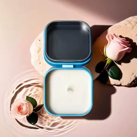 High-Quality Tin Scented Candles – Eco-Friendly Soy Wax, Customizable Fragrances