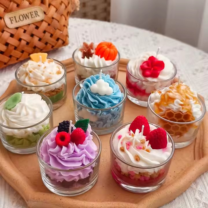 Novelty scented candles in unique shapes and fragrances for home décor