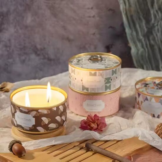Wholesale Smokeless Handcrafted Scented Tin Candles – Customizable Scents