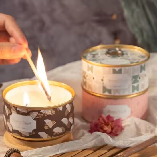 Wholesale Smokeless Handcrafted Scented Tin Candles – Customizable Scents