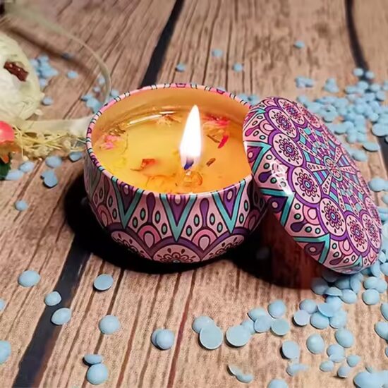 Wholesale Valentine's Day Gift Dried Flower Tin Candles – Romantic & Customizable